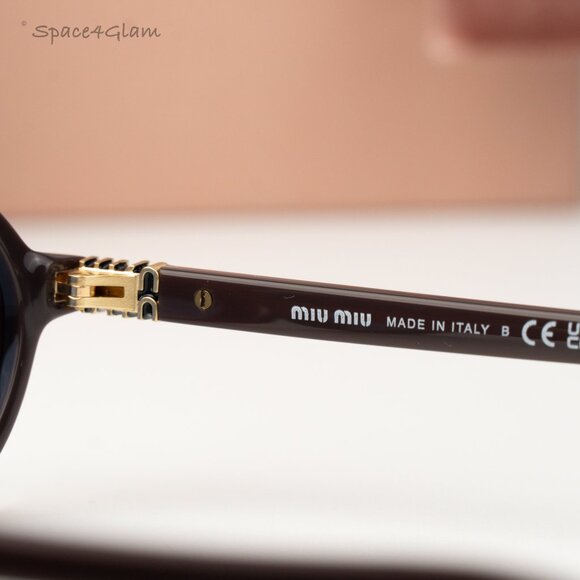 Miu Miu REGARD Women Sunglasses Moka Blue MU04ZS 22C60O NEW AUTHENTIC main image 5